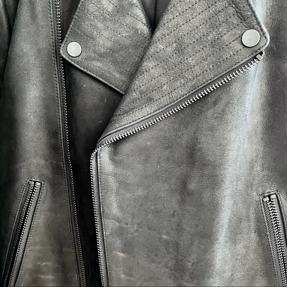 H&M TREND label Leather biker jacket - Picture 8 of 14